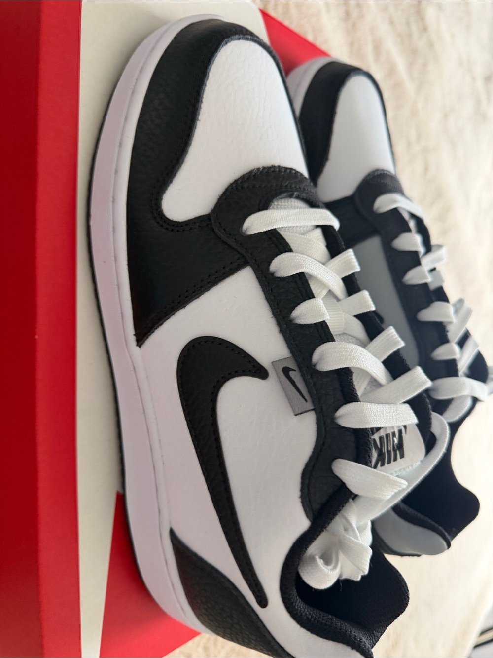 Nike Men’s Ebernon low premium wolf grey dunks NEW size 8 - Picture 3 of 7